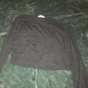 long sleeve crop top